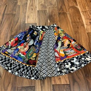 Vintage Gianni Versace pleated skirt size 0 Silk